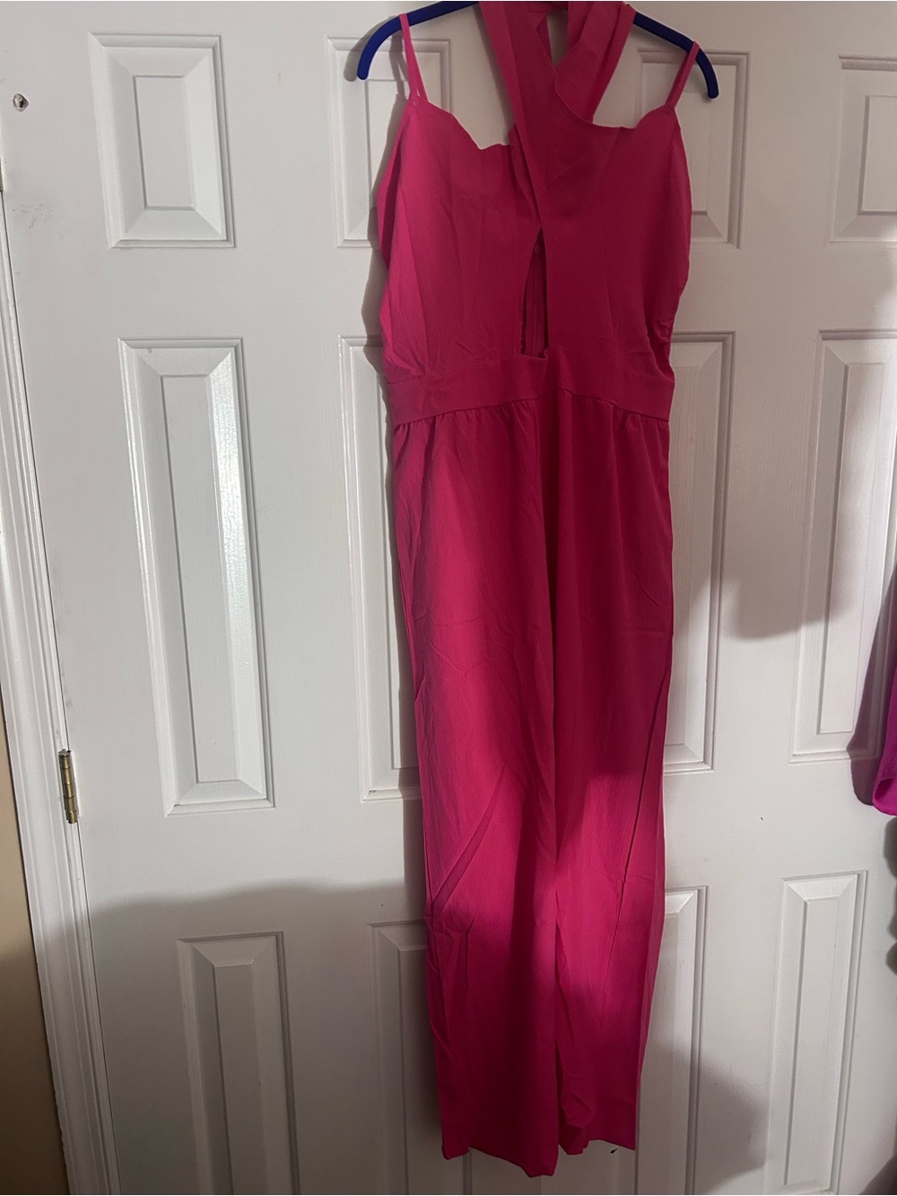 Miss Sparkling neon pink jumpsuit